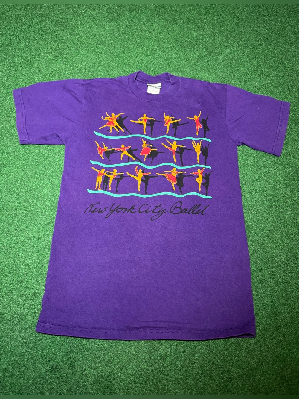 New York City Ballet Vintage T Shirt Small Purple Ballerina Graphic Shirt